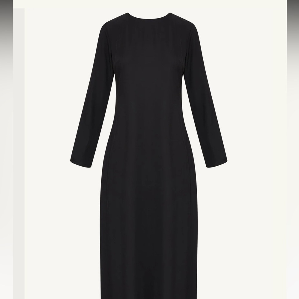 Elegant Black Long Sleeve Dress